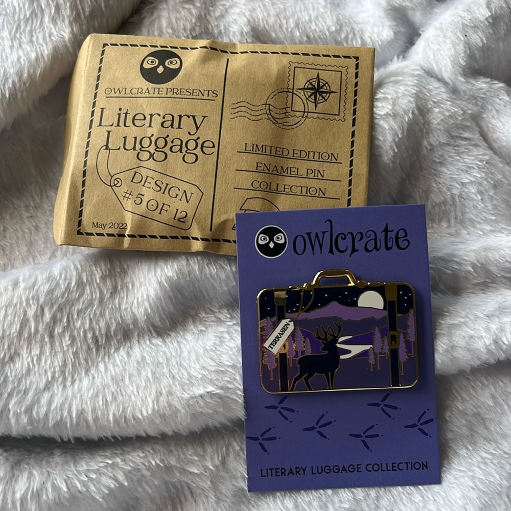 Throne of Glass inspired literary luggage pin